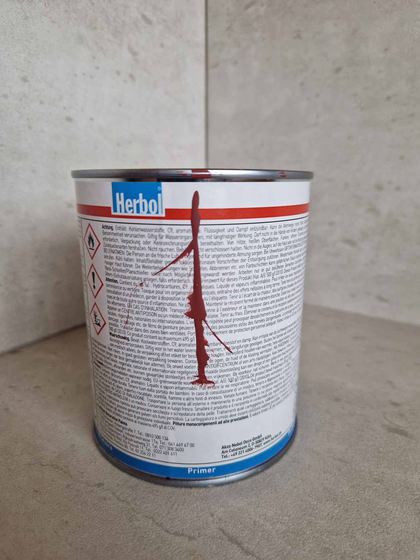 Herbol Allgrund Metal / Plastic Universal Primer Reddish Brown 0.750 L  (Request price)