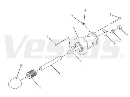 CYLINDER,HYDRAULIC,63 mm,50 mm,25 mm, Item: Vestas 10209190  (Request price)﻿