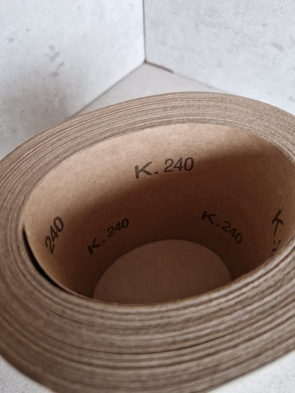 Sandpaper, grit 240, roll, 115mm x 25m  (Request price)