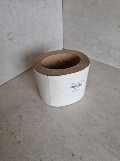 Sandpaper, grit 240, roll, 115mm x 25m  (Request price)