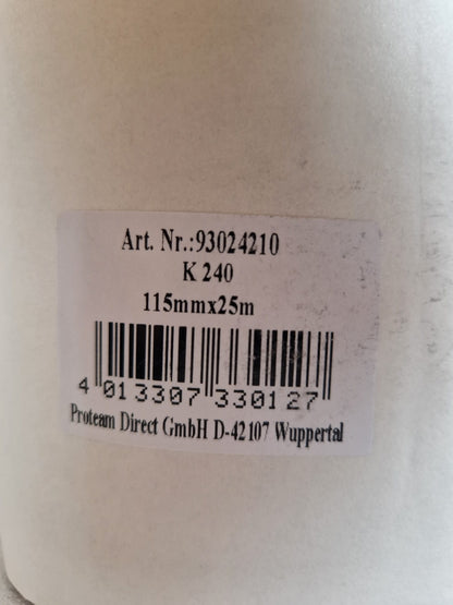 Sandpaper, grit 240, roll, 115mm x 25m  (Request price)