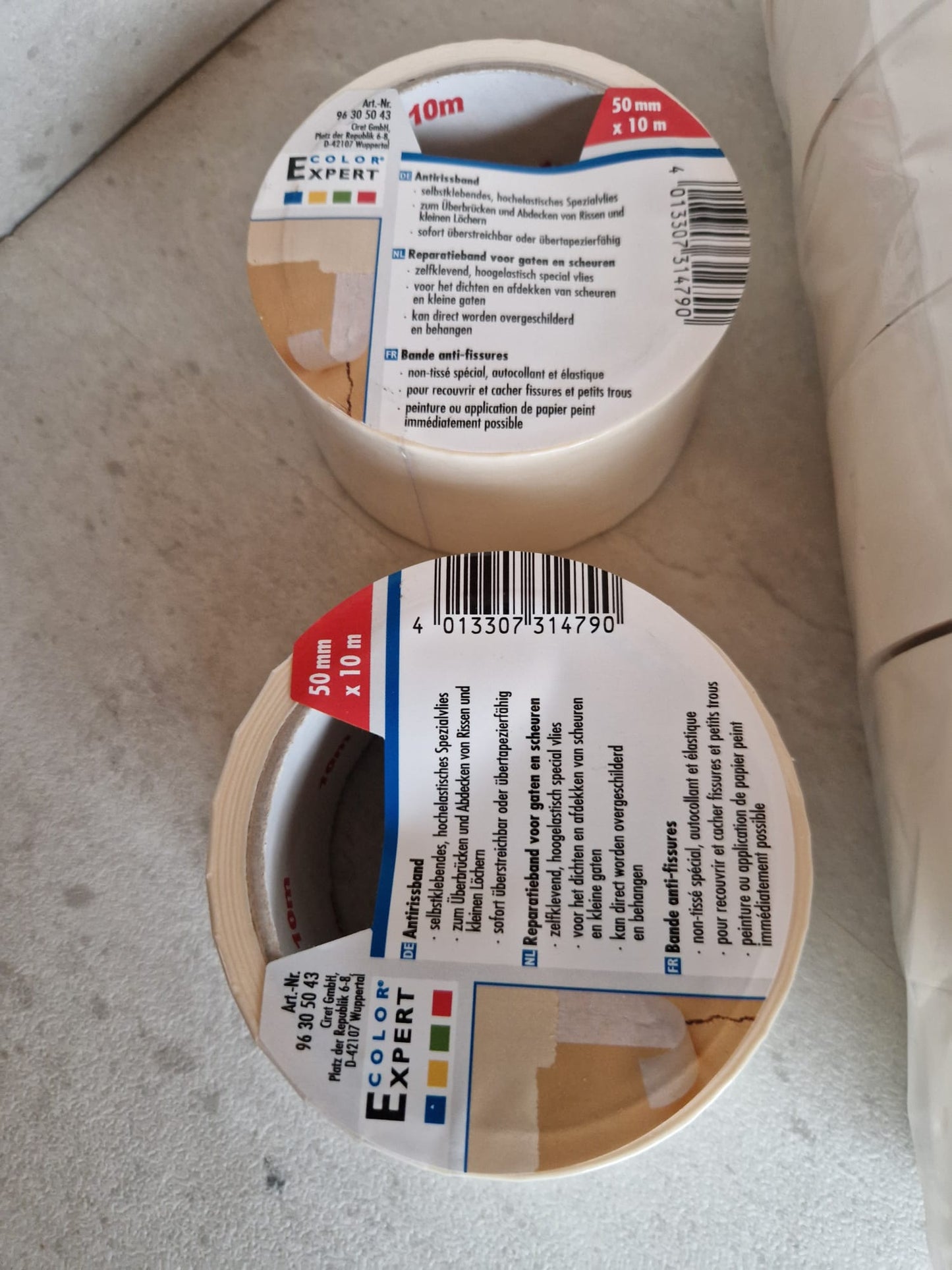 Self-adhesive, highly elastic special fleece COLOR EXPERT® 50 mm x 10 m  (Request price)