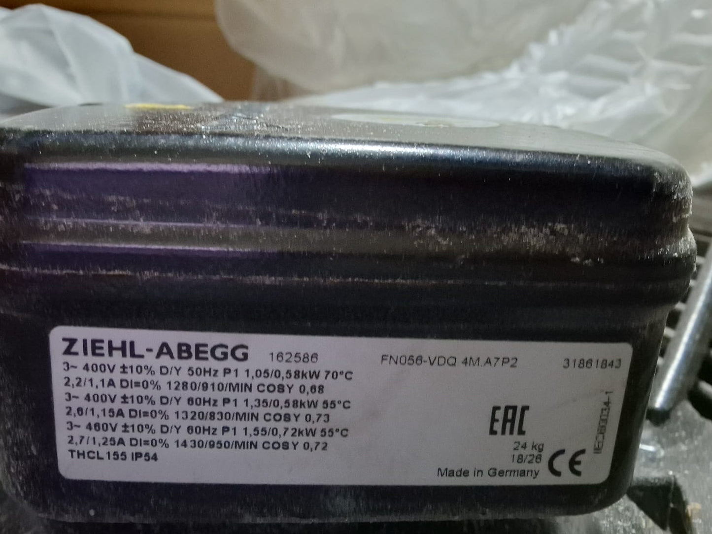 Axial fan Ziehl-Abegg FN056-VDQ.4M.A7P2, art. 162 586