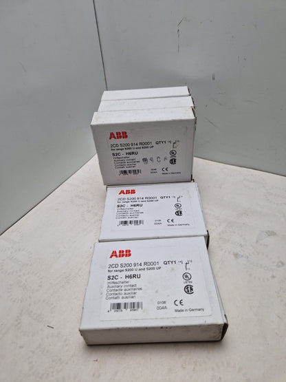 ABB, S2C-H6RU, 2CD S200 914 R0001 Auxiliary Switch