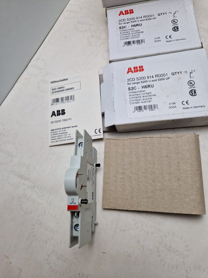 ABB, S2C-H6RU, 2CD S200 914 R0001 Auxiliary Switch