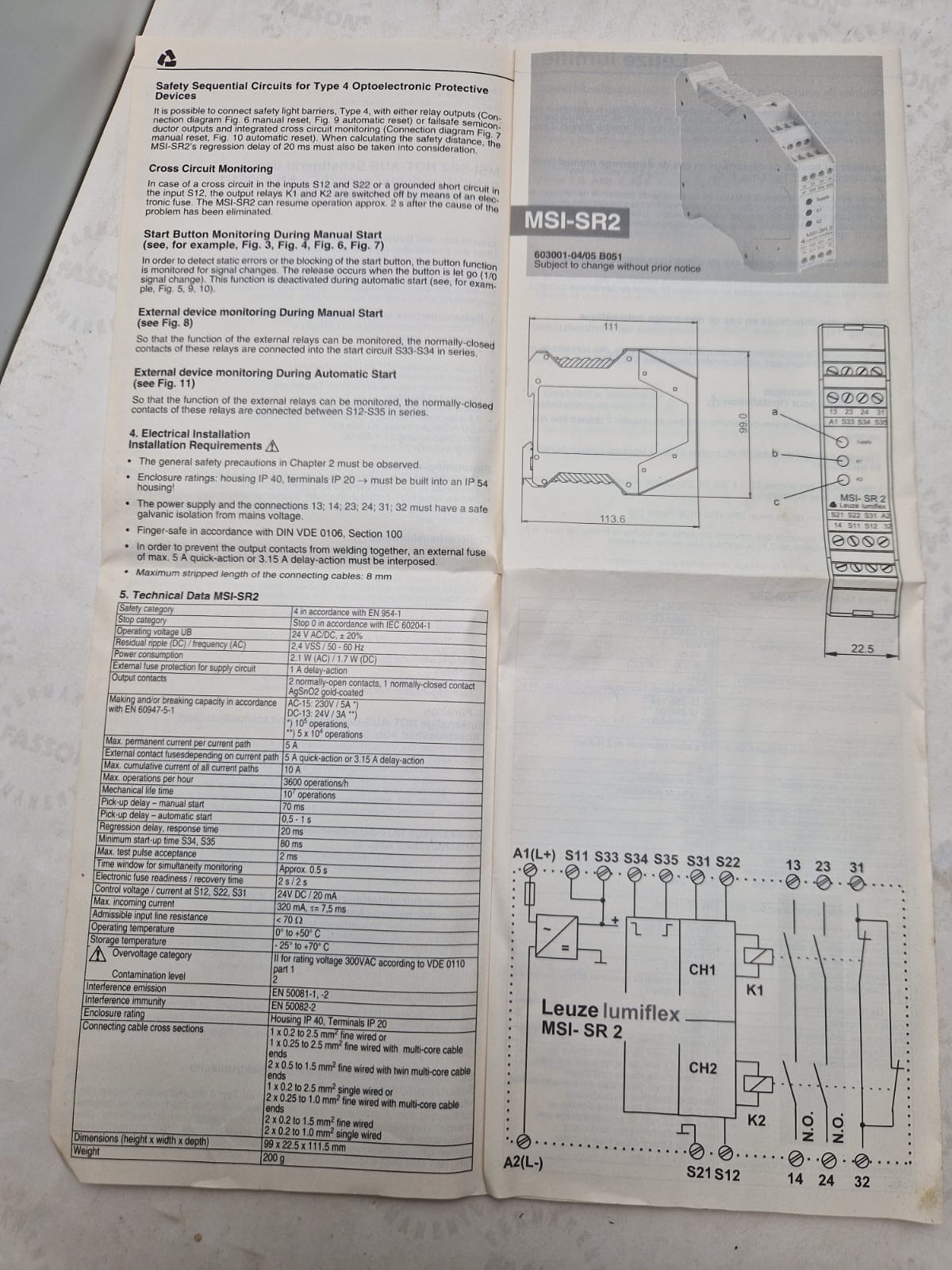 Leuze Lumiflex MSI - SR2