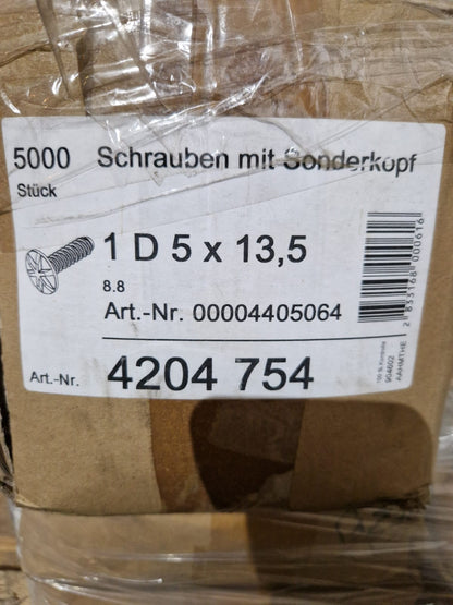 Screws with special head 1 D 5 x 13,5