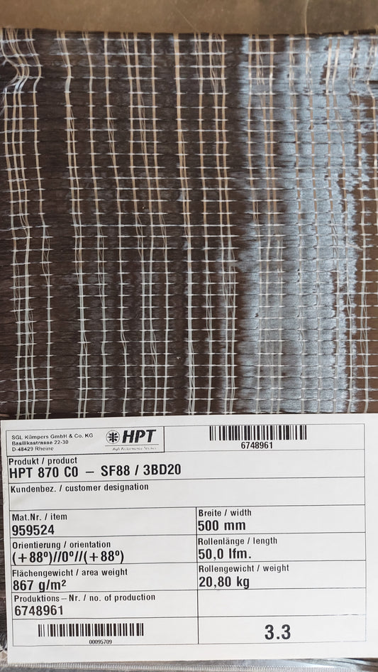 High Performance Textiles HPT 870 CO / 3BD20 -SF88, Prod- no.:  6900929 Carbon (Request price)﻿