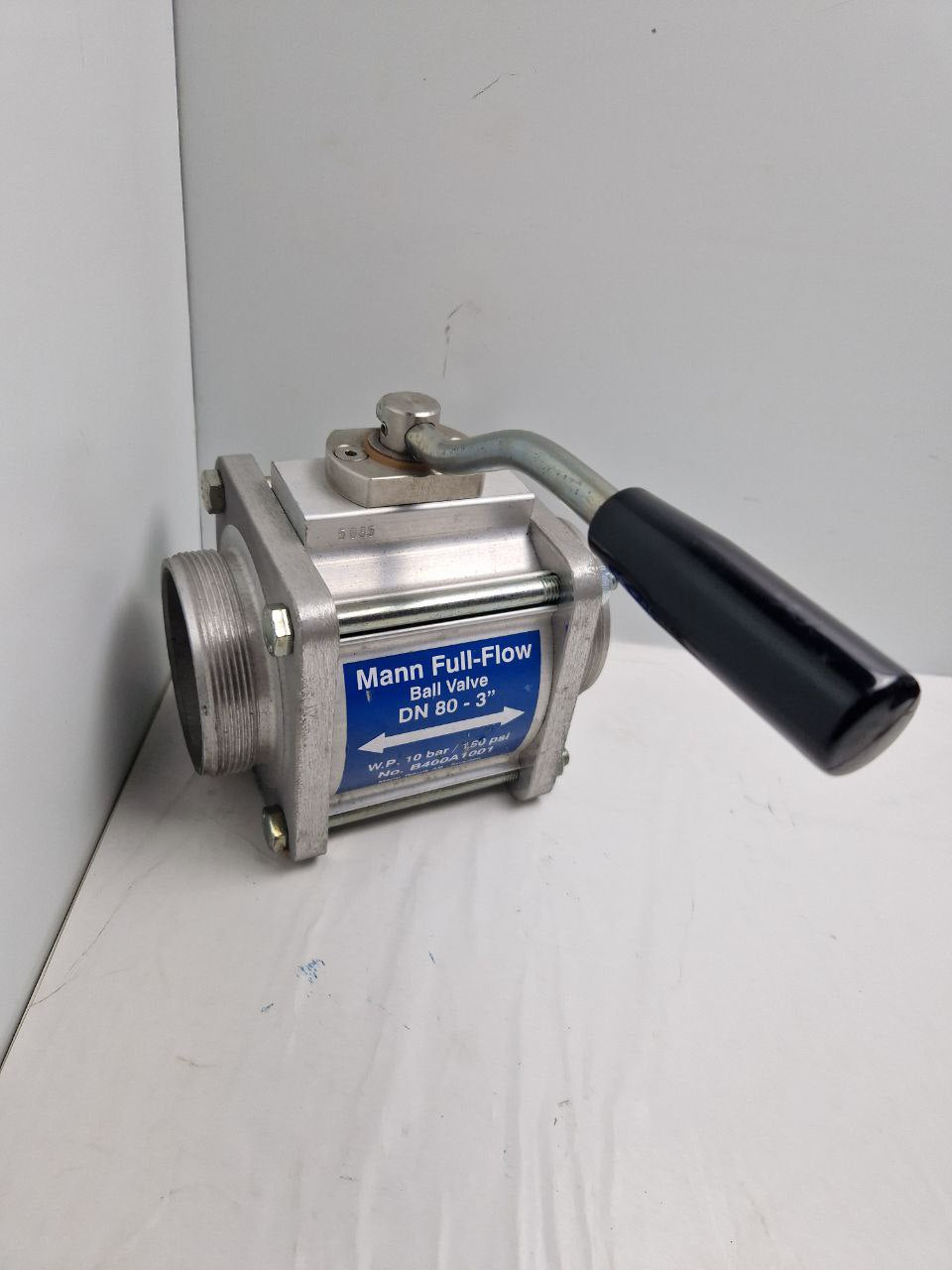 Mann Full - Flow, Ball Valve DN 80-3"; W.P. 10 bar / 150 psi No. B400A1001