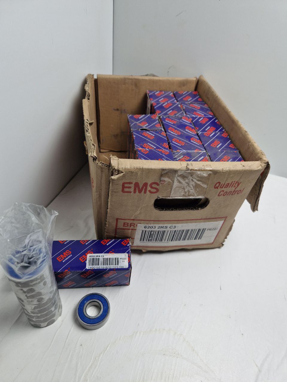 GROOVE BALL BEARINGS  6203-2RS-D18-C3-EMS