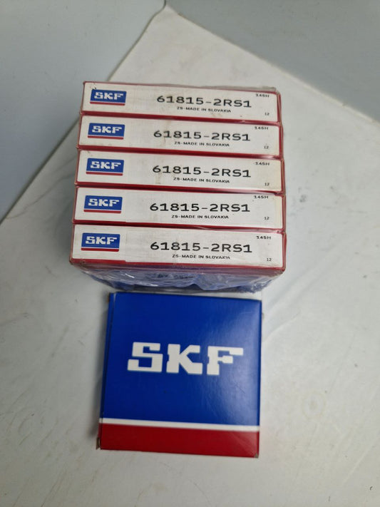 SKF 61815-2RS1 Deep groove ball bearings with seals or cover disks