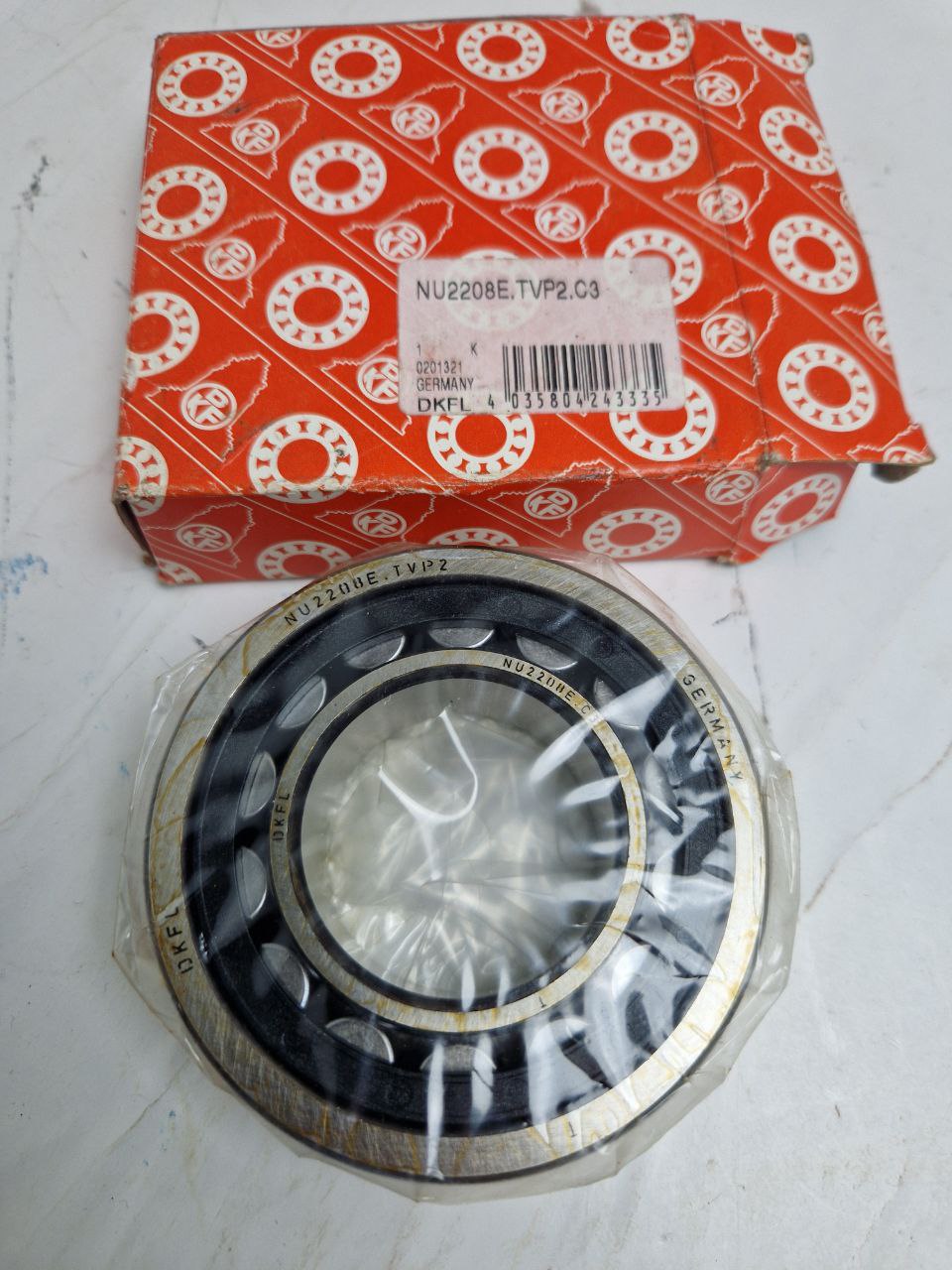 Radial cylindrical roller bearing DKFL NU 2208 E.TVP2.C3