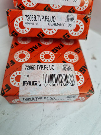 FAG 7206B.TVP.P5.UO Angular contact ball bearings