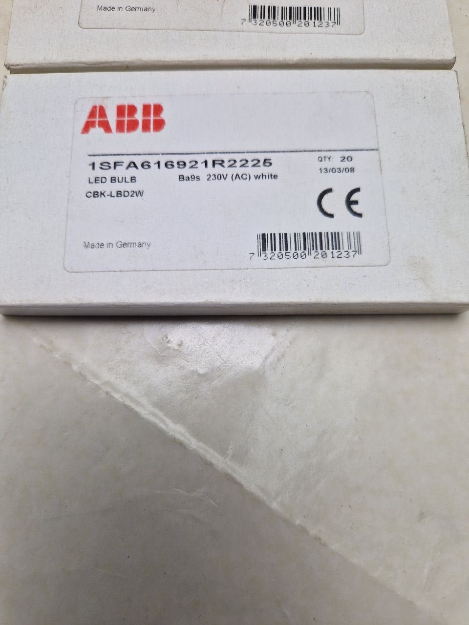 ABB  1SFA616921R2225 LED LAMP CBK-LBD2W Ba9s 230V (AC) white