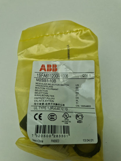 ABB 1SFA611200R1006, M2SS1-10B Selector Switch