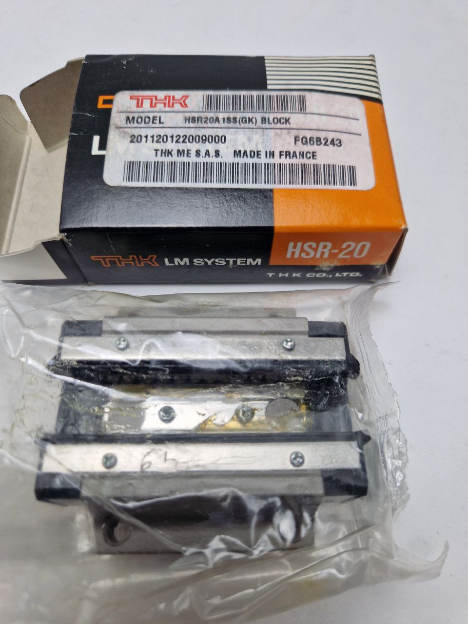 LINEAR GUIDE BLOCK HSR20A 188(GK) BLOCK, 201120122009000,  FQ6B243, THK LM SYSTEM