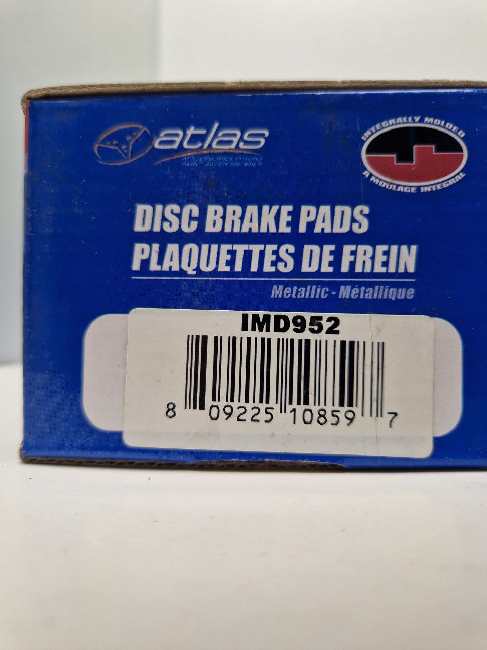 IMD 952 DISC BRAKE PADS "ATLAS" INTEGRALLY MOLDED 809225108597