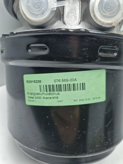 Spring-loaded cylinder  076.869-00A, 24/30 PE Automotive, RO 015220