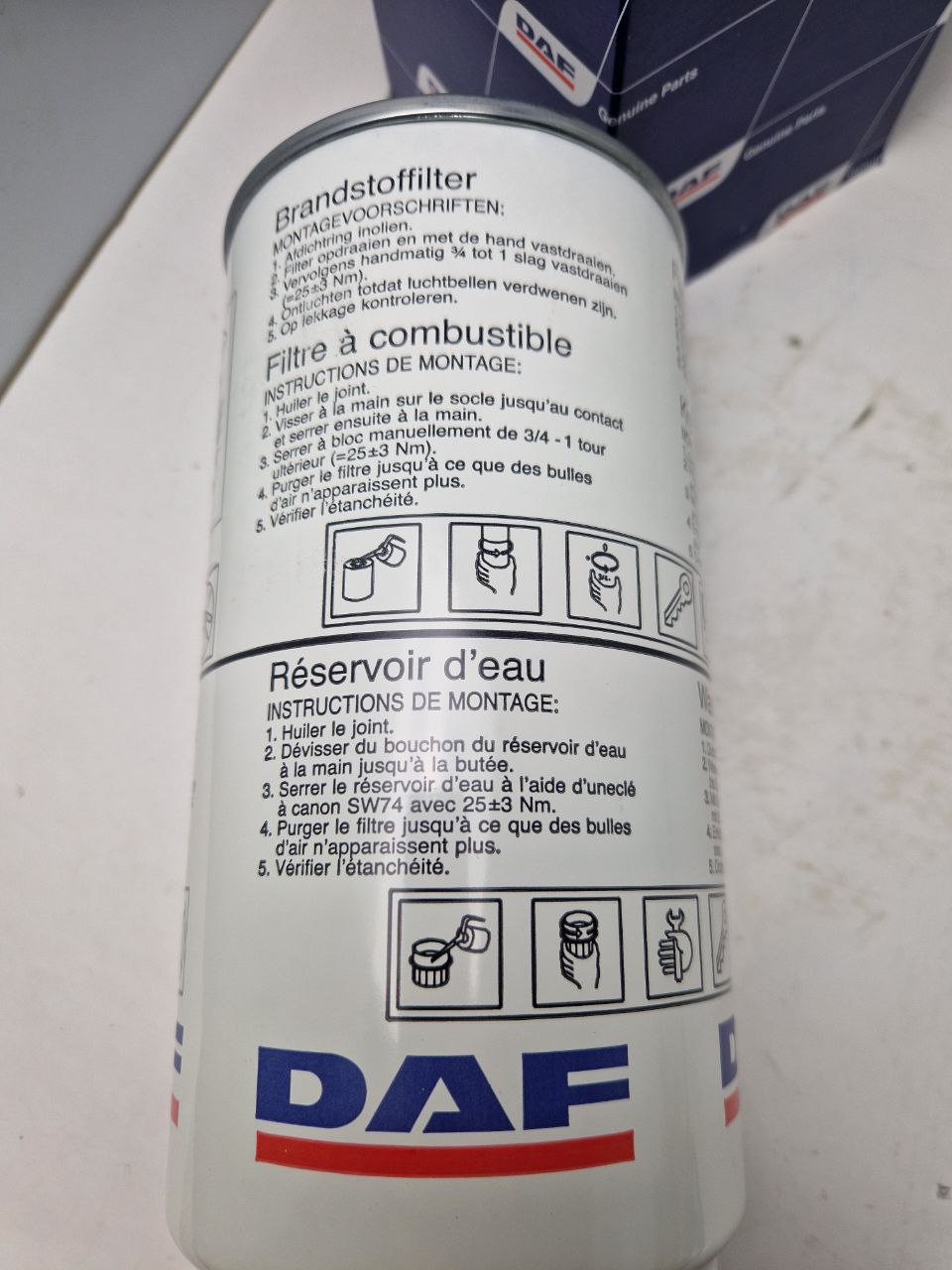 Fuel filter, water separator DAF 1433649, Solaris, Mann, Volvo, Vdl trucks