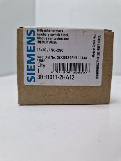 SIEMENS 3RH1911-2HA12, Auxiliary switch block, 1S+20/1NO+2NC  (Request price)