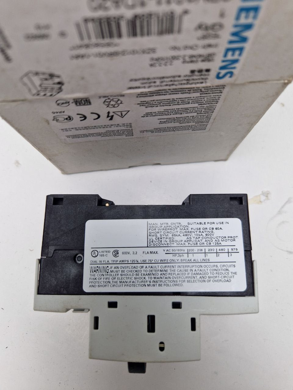 SIEMENS SIRIUS 3RV1011-1DA20, Automatic switch, GB14048.2-2001/50Hz  (Request price)