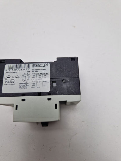 SIEMENS SIRIUS 3R 3RV1011-OFA10, CIRCUIT BREAKER 0.35 - 0.5 AMP  (Request price)