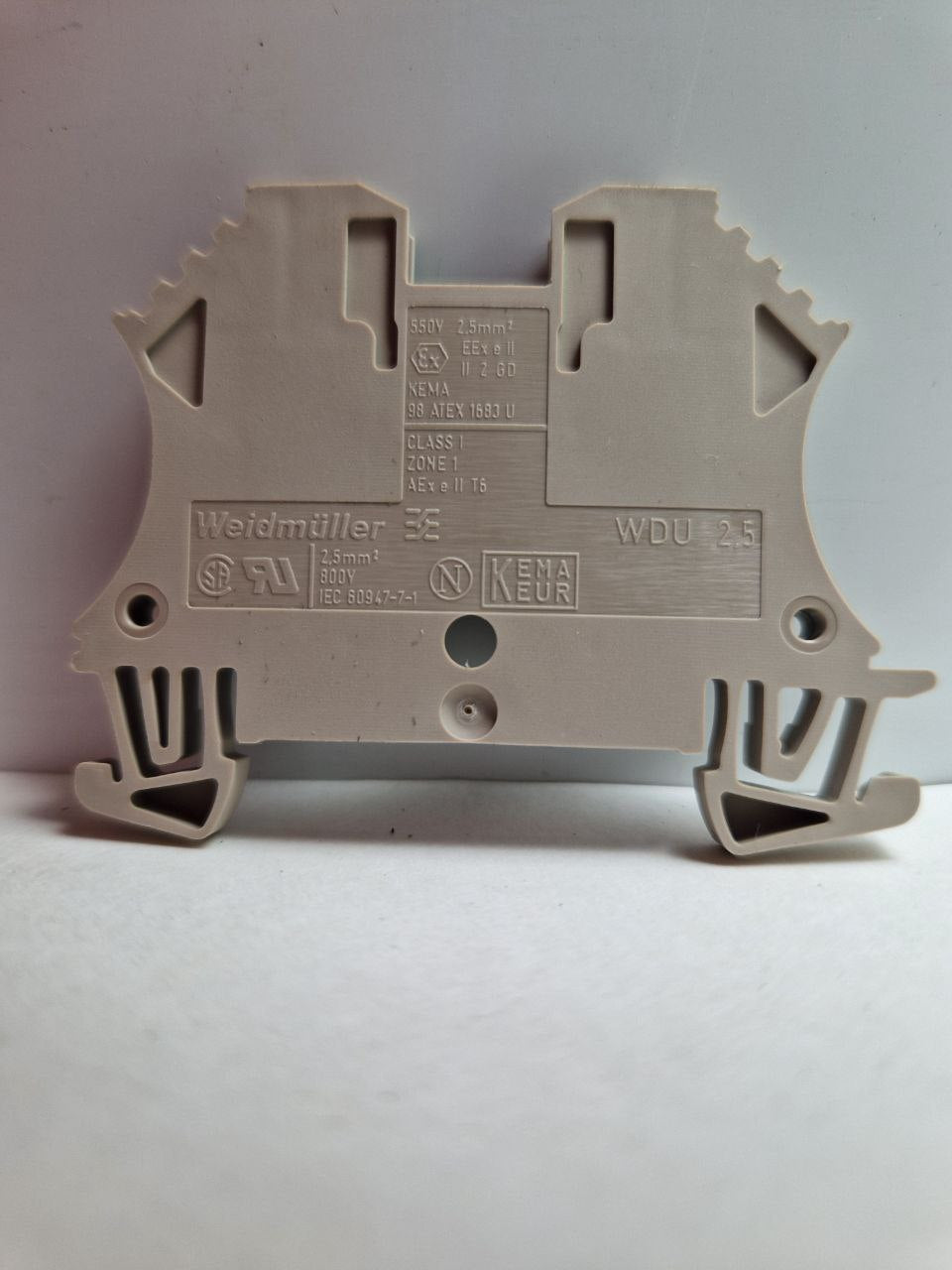 Weidmüller WDU terminal block Single Dark beige, 2.5mm², 800 V / 24A, screw connection