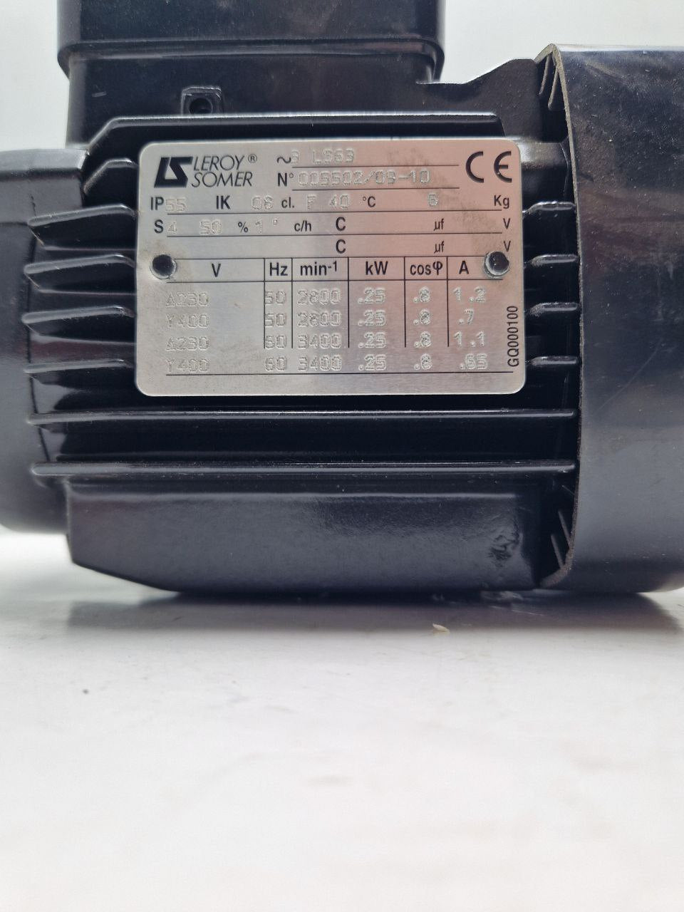 LEROY® SOMER  LS63, N°005502/09-10,  IP55 IK 06 cl. F 40 °C (Request price)